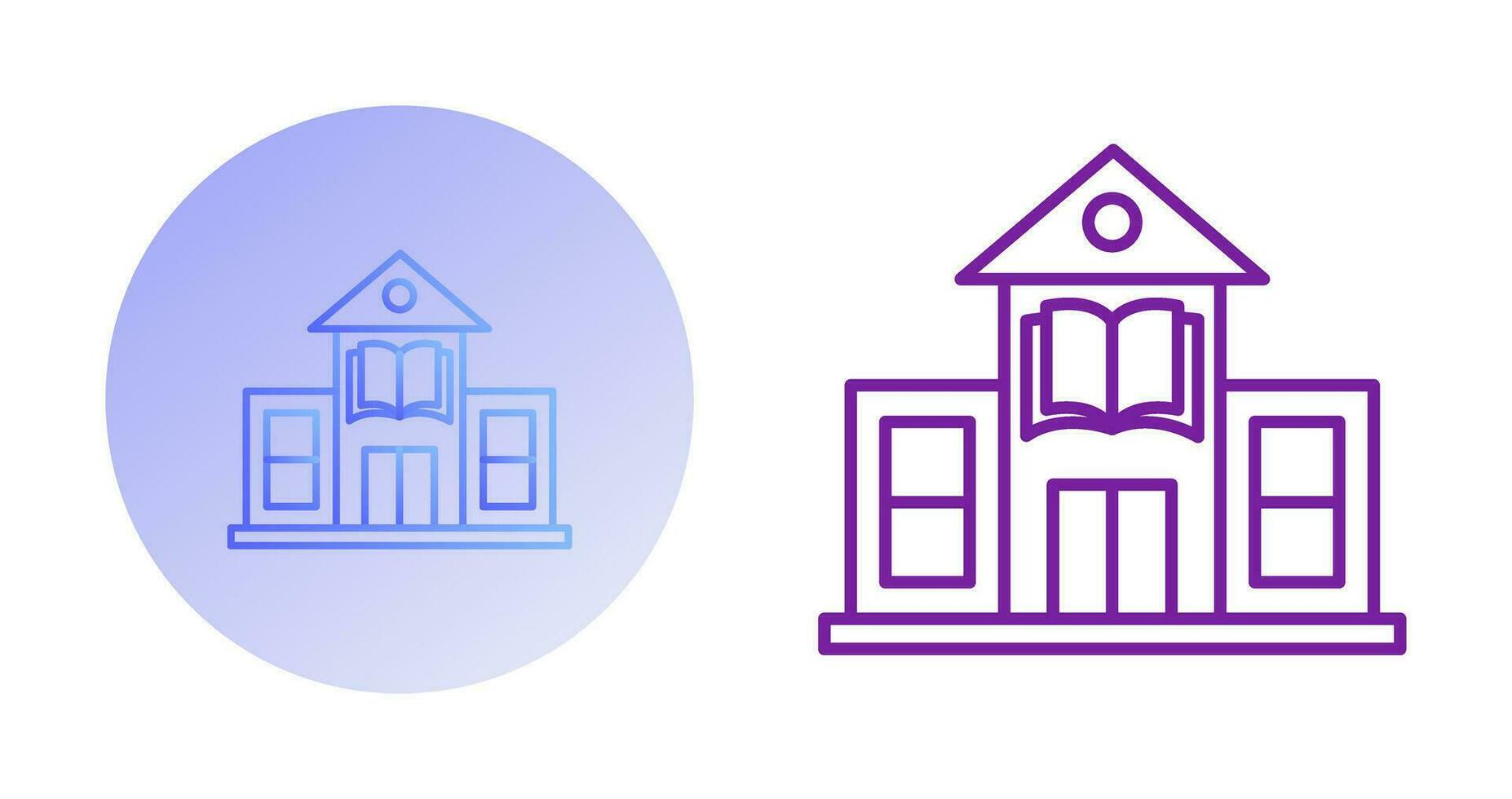 Library Building Vector Icon