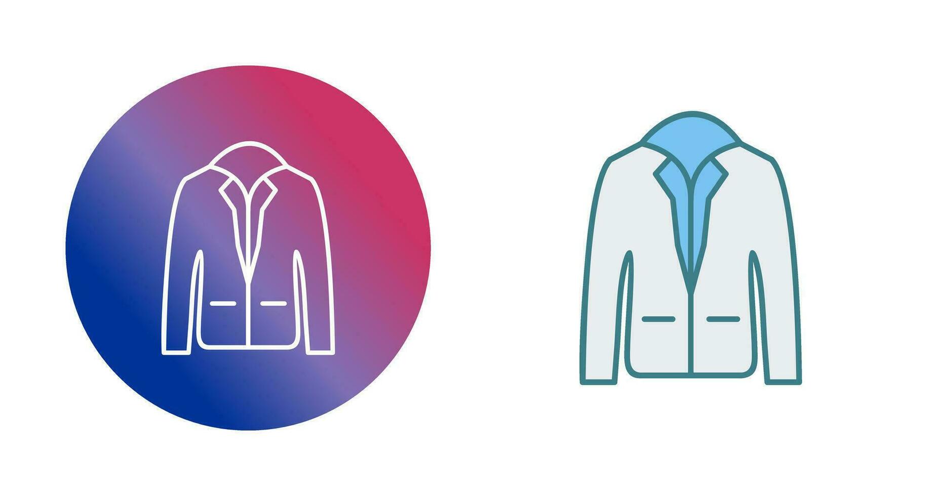 icono de vector de chaqueta elegante