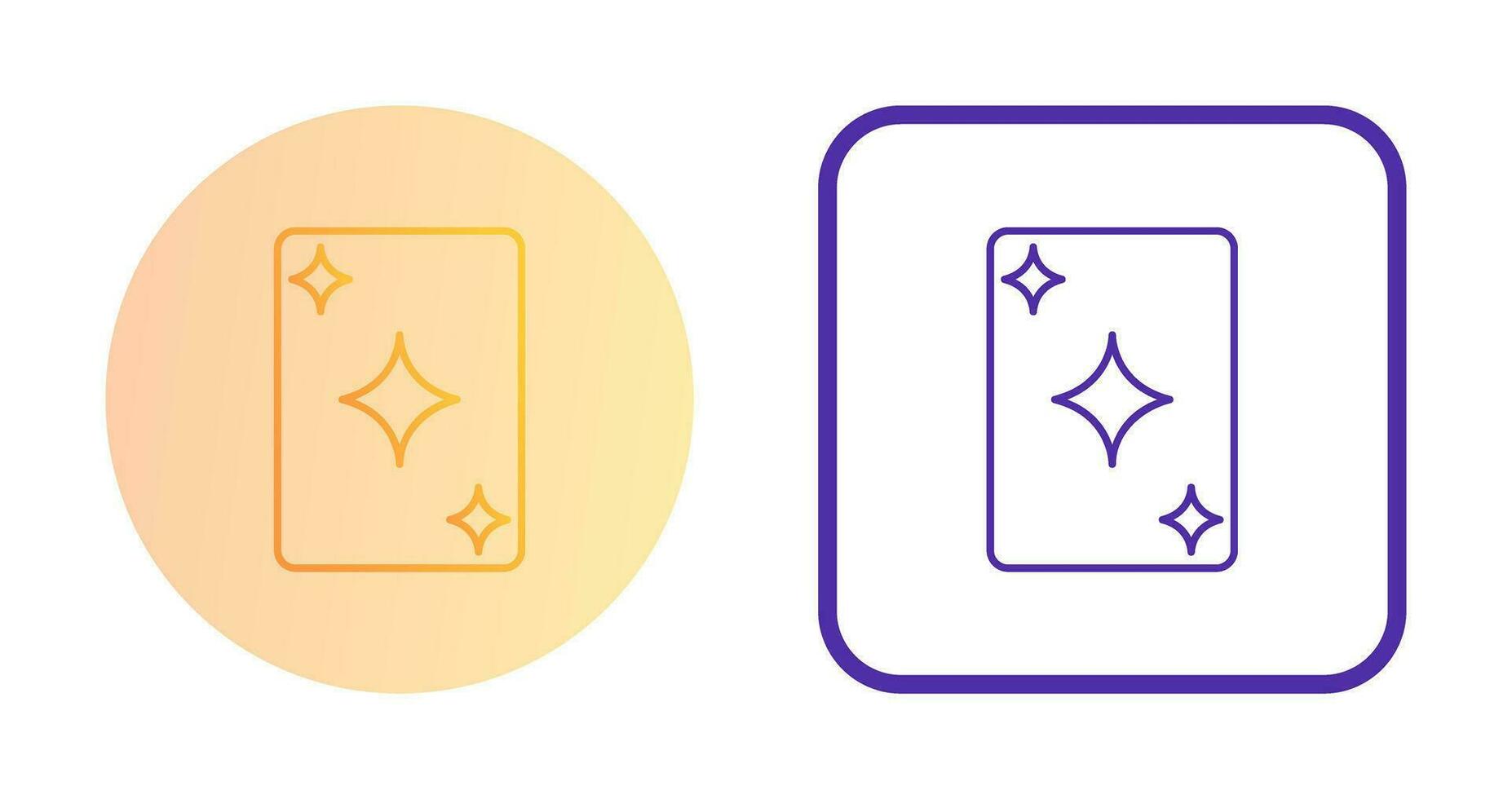 Unique Card Vector Icon