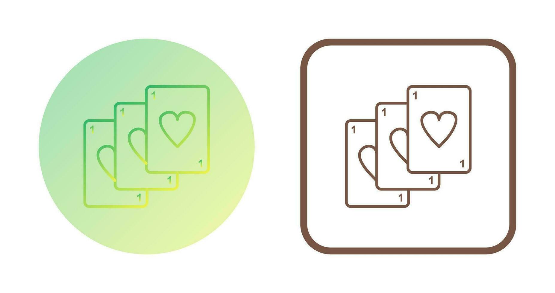 Unique Deck of Cards Vector Icon