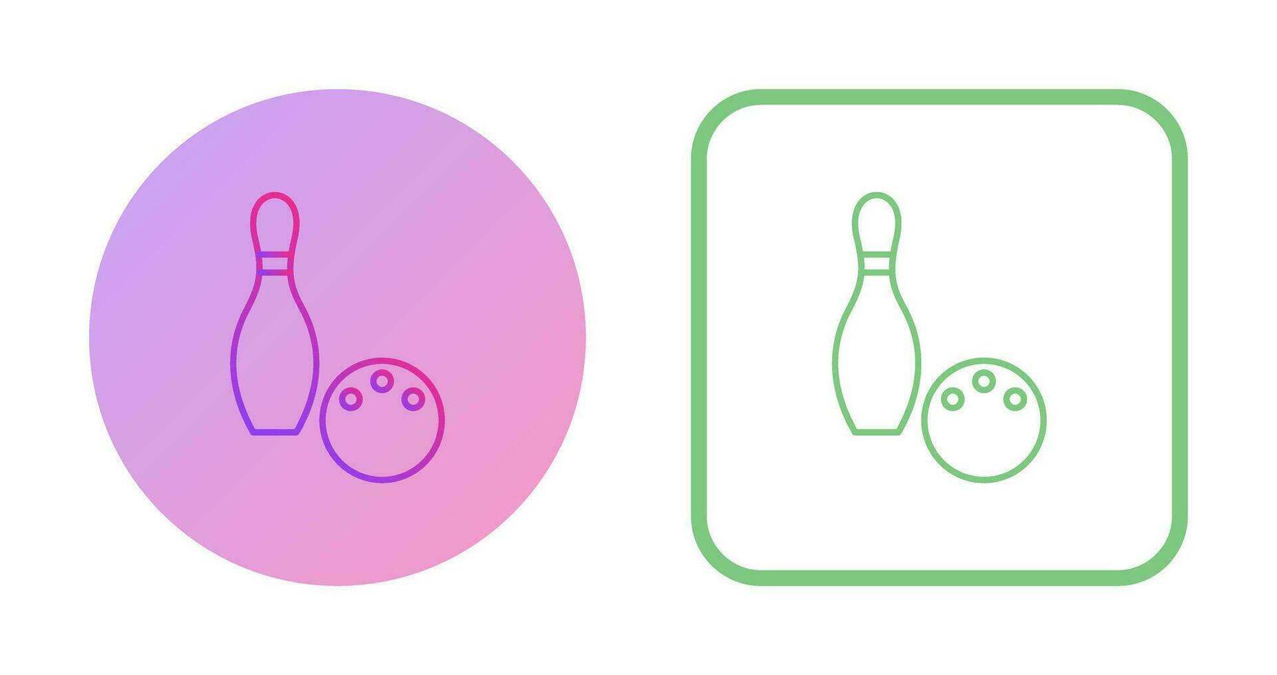 Unique Bowling Vector Icon