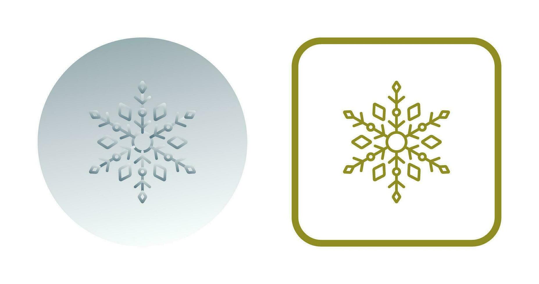 icono de vector de copo de nieve