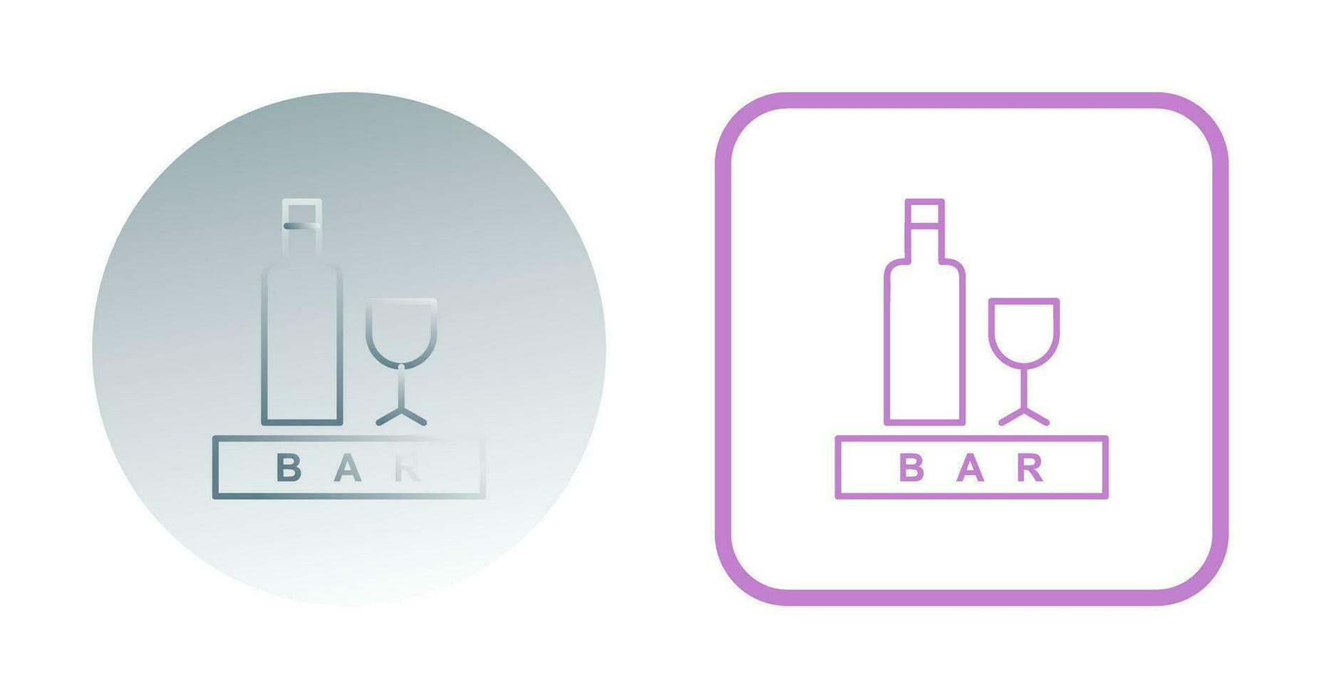 Unique Bar Sign Vector Icon