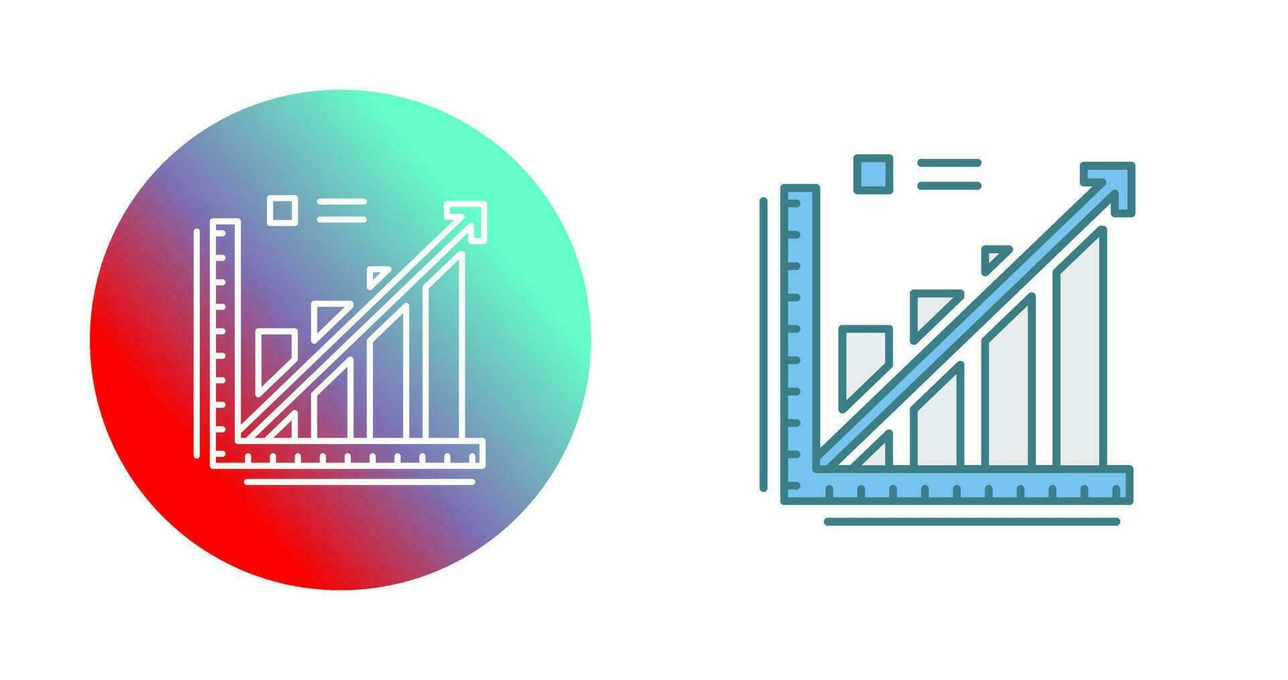 Line Graph Vector Icon