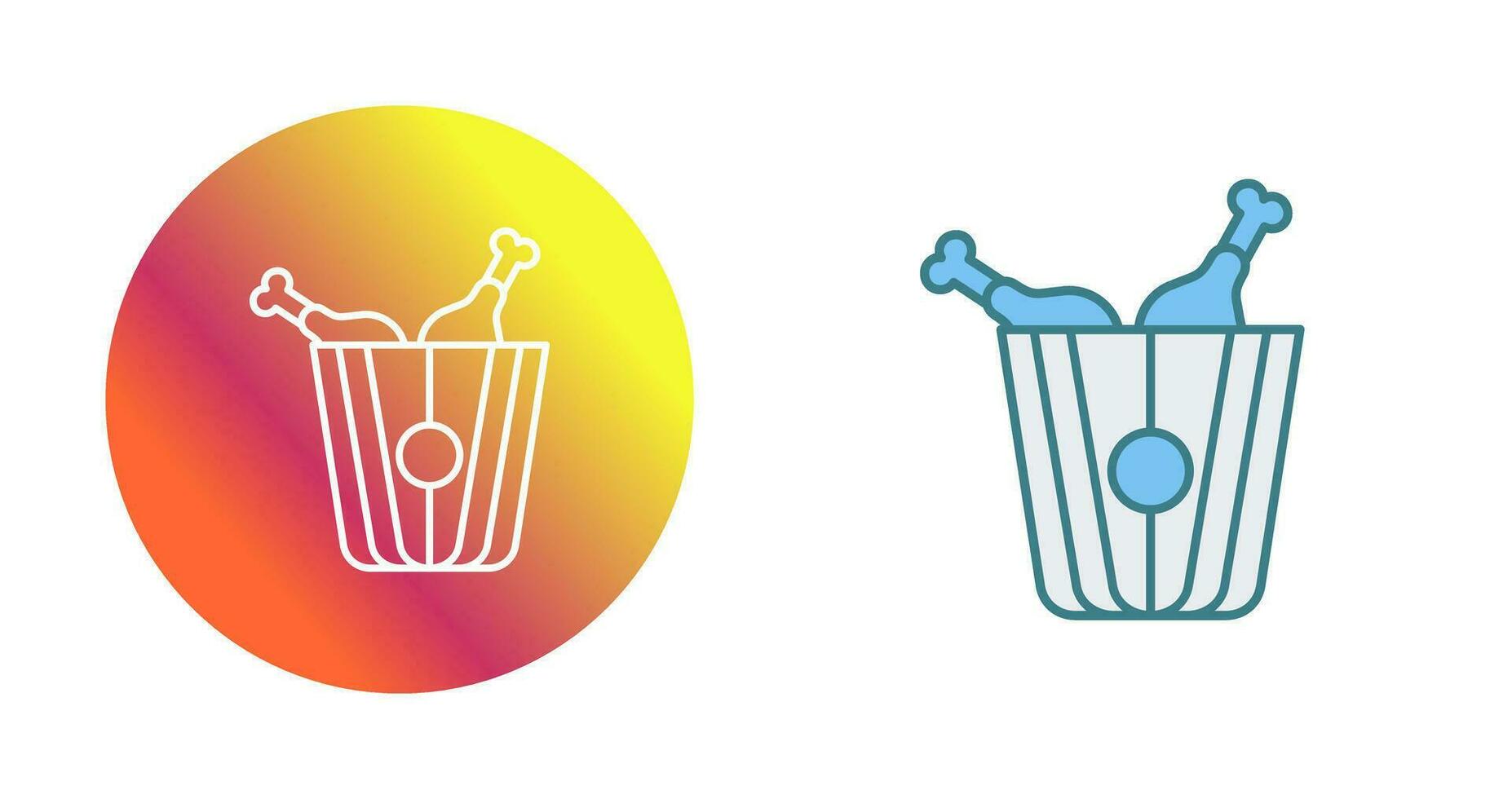 Fried Chicken Vector Icon