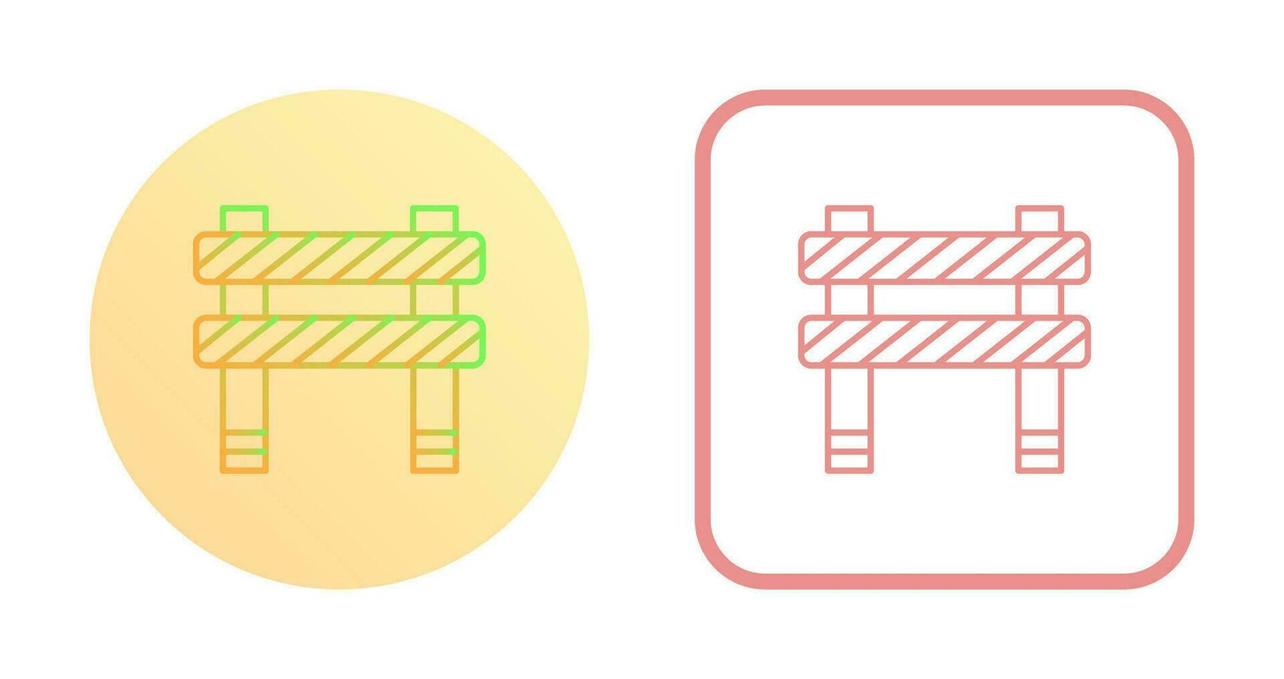 Unique Barrier Vector Icon