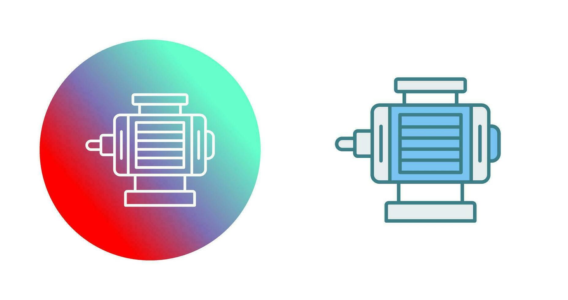 icono de vector de motor eléctrico