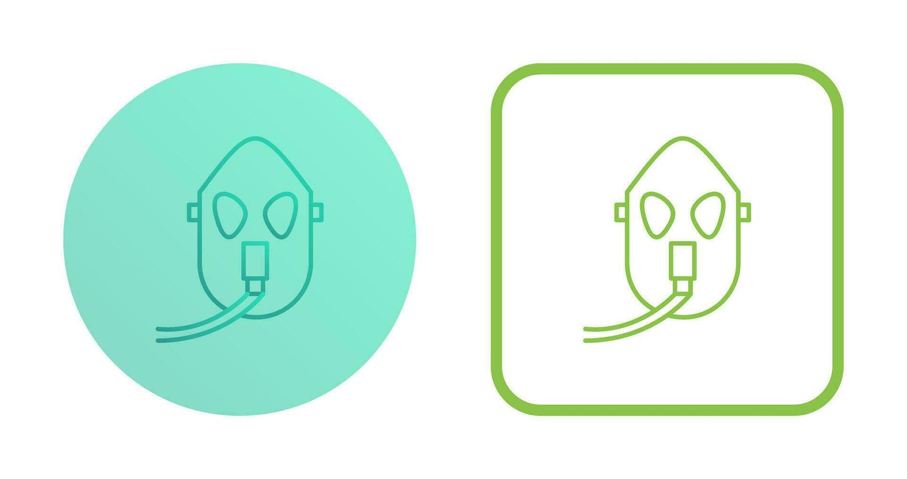 Unique Oxygen Mask Vector Icon