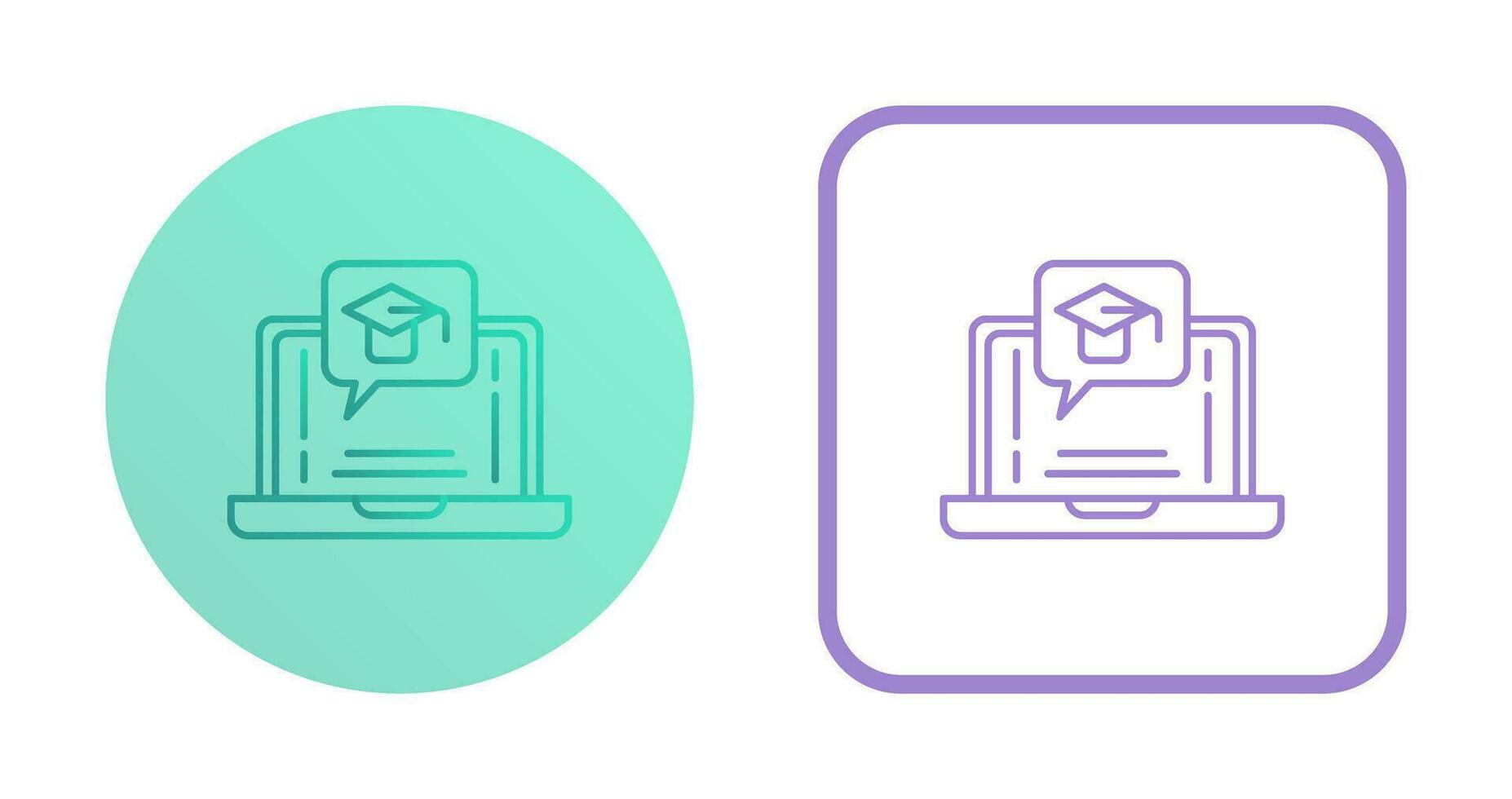 E Learning Vector Icon