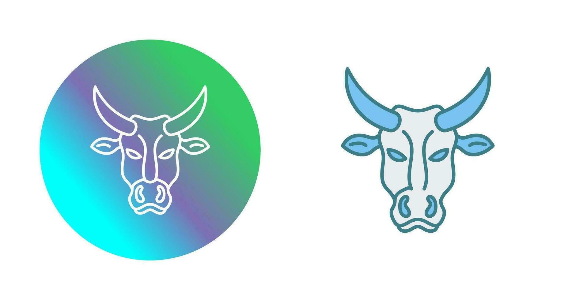 icono de vector de vaca