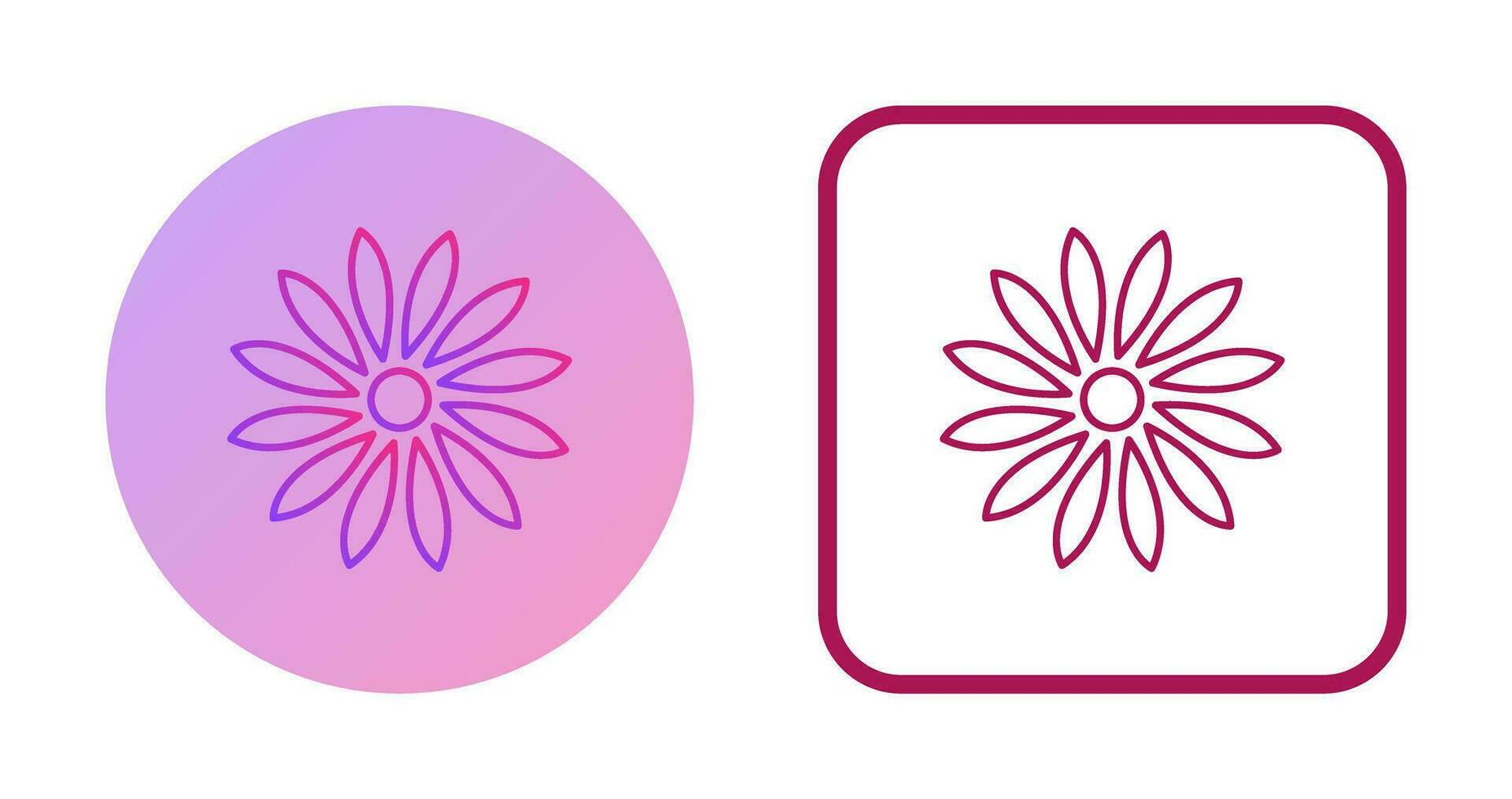 Unique Flower Vector Icon