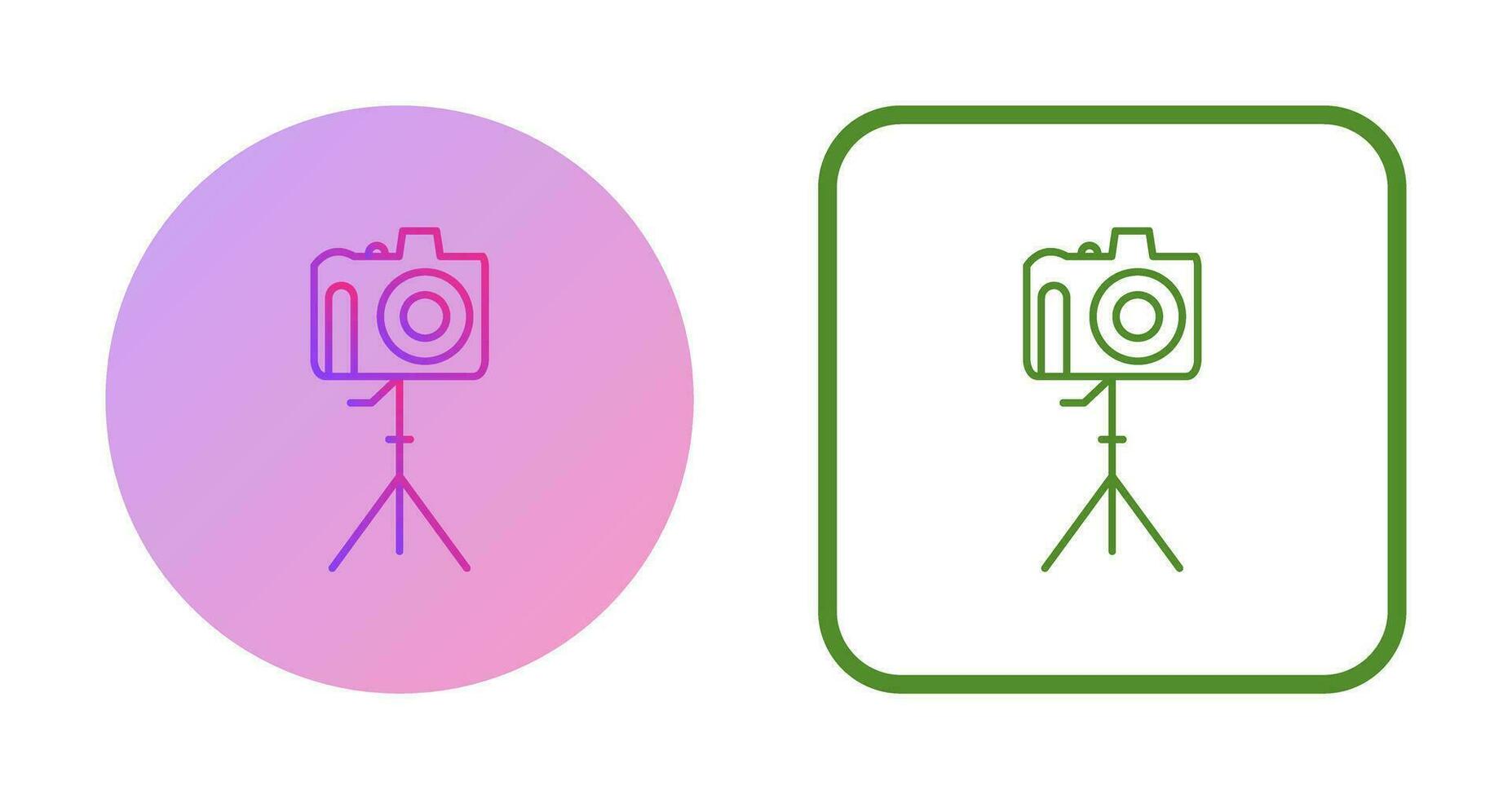 Unique Camera on Stand Vector Icon