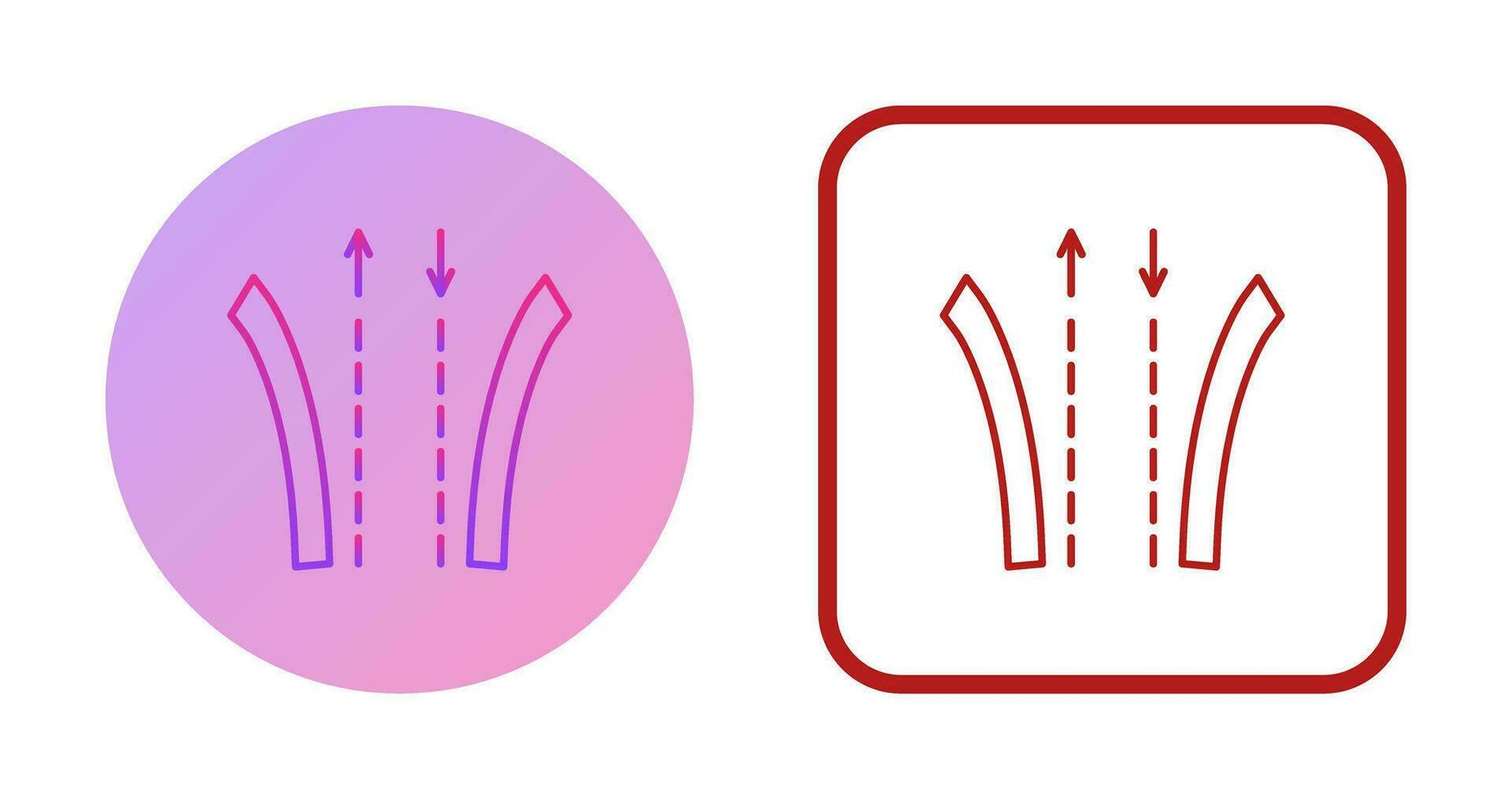 icono de vector de camino