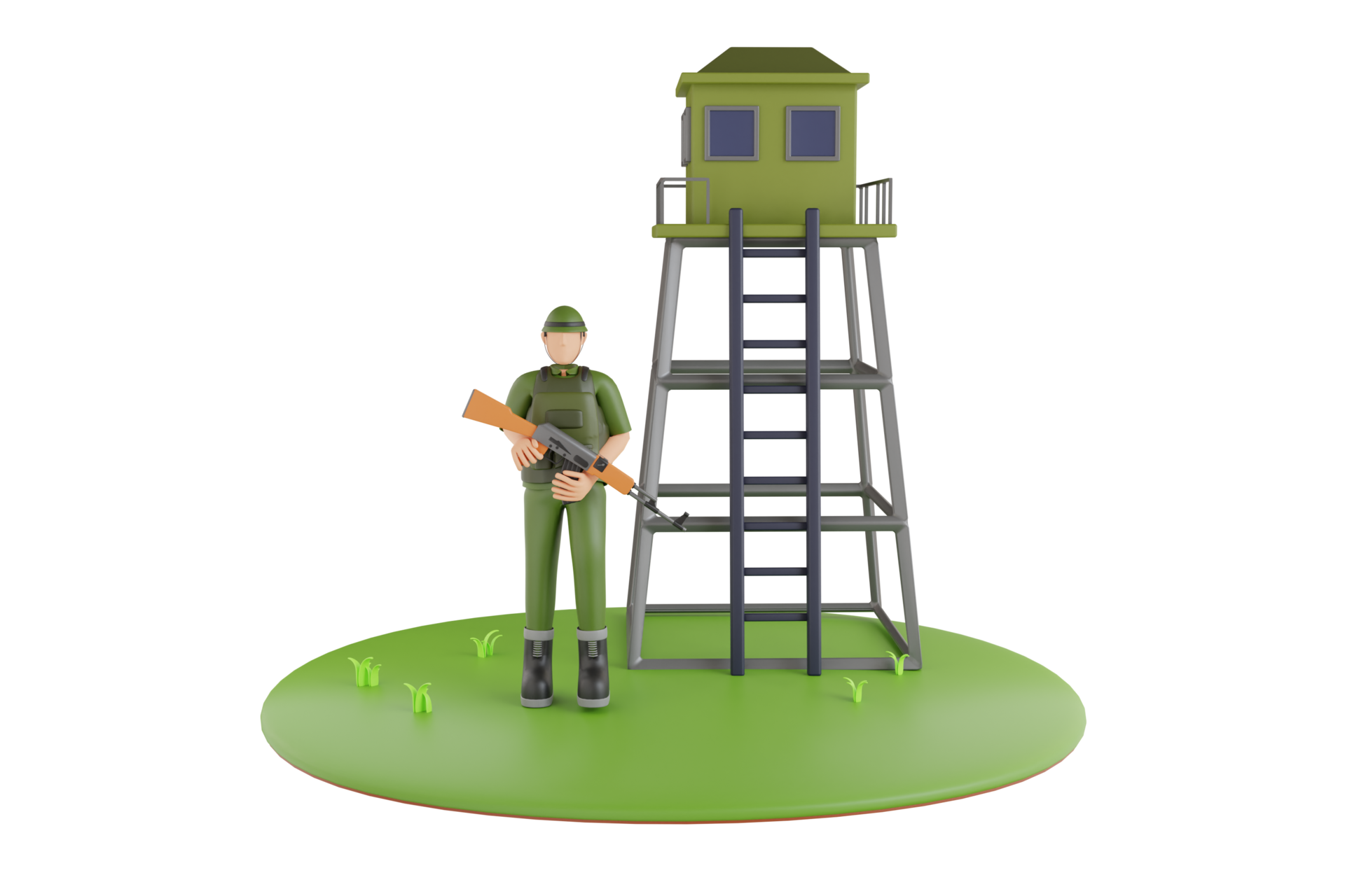 watch-tower-with-guard-guard-tower-3d-illustration-31101968-png