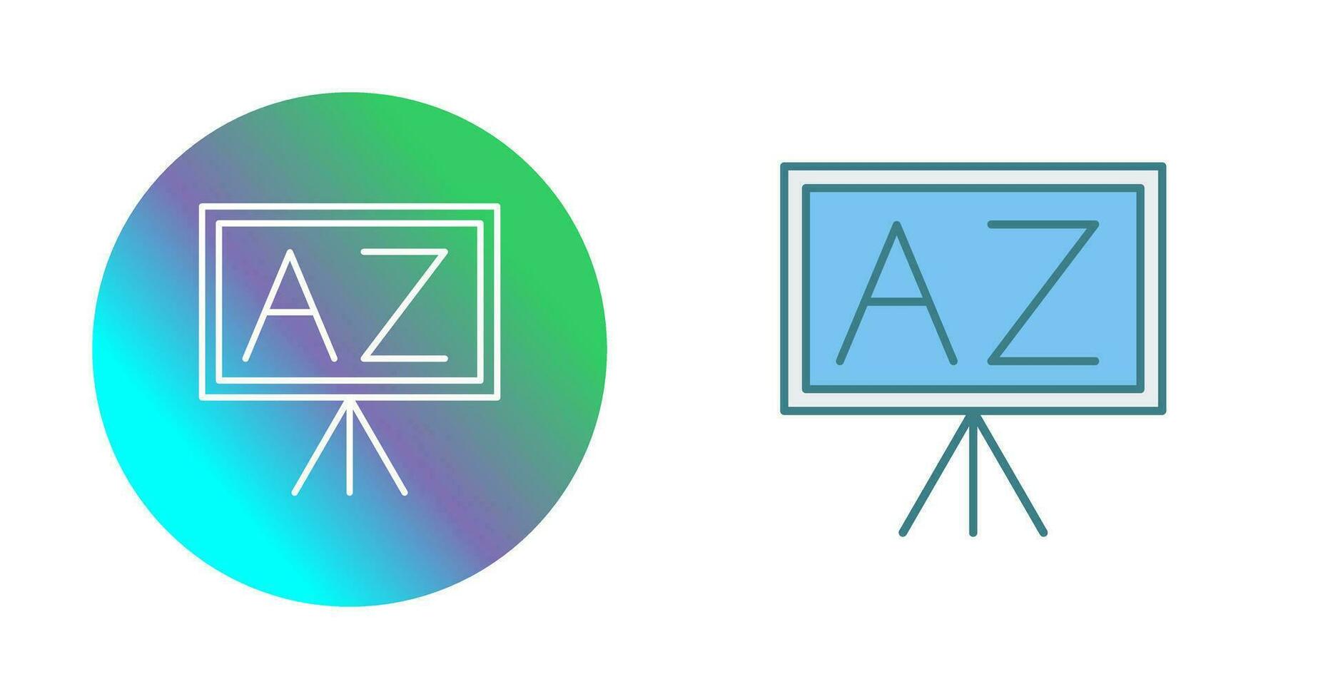 From A To Z Vector Icon