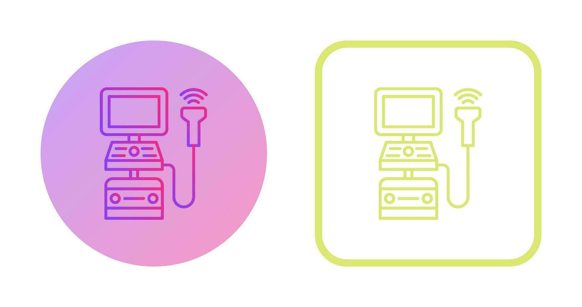Ultrasound Machine Vector Icon