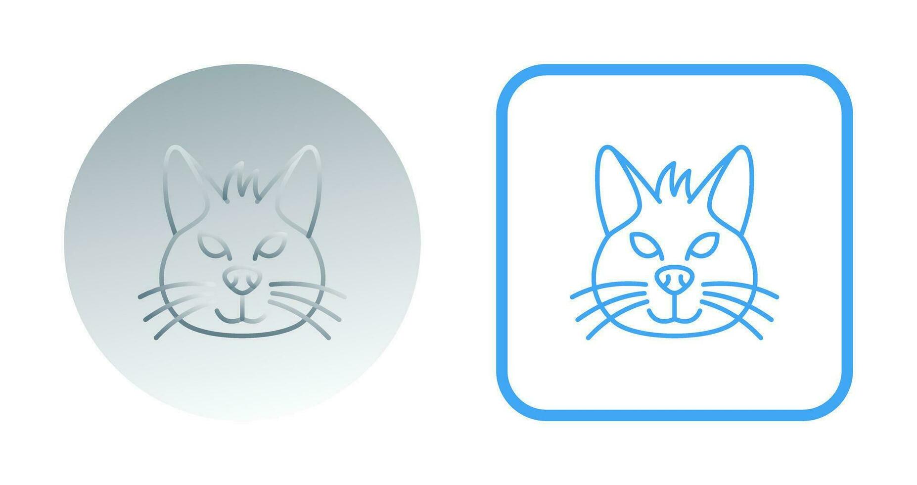 icono de vector de gato