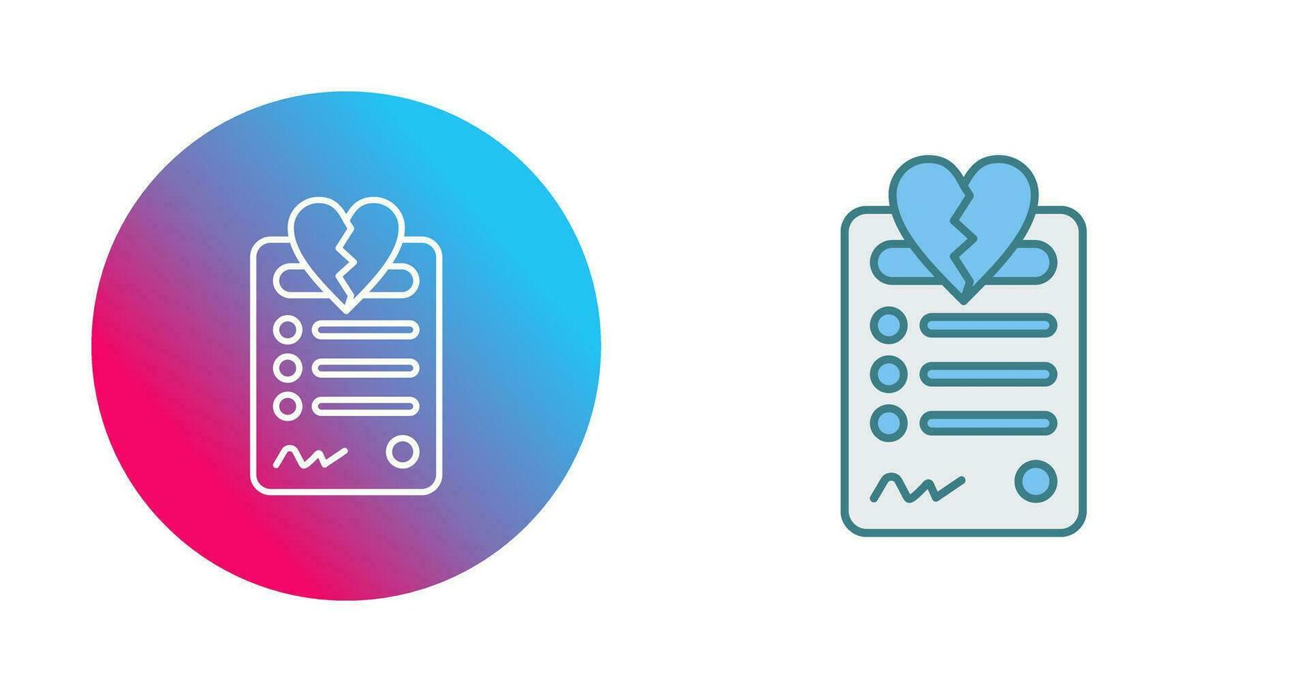 Divorce Vector Icon