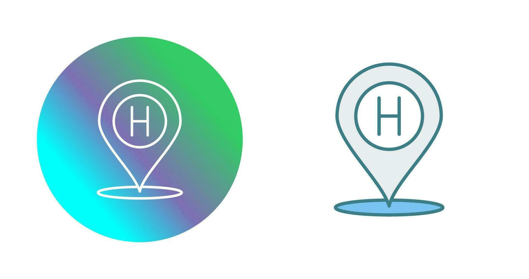 Hotel Location Vector Icon