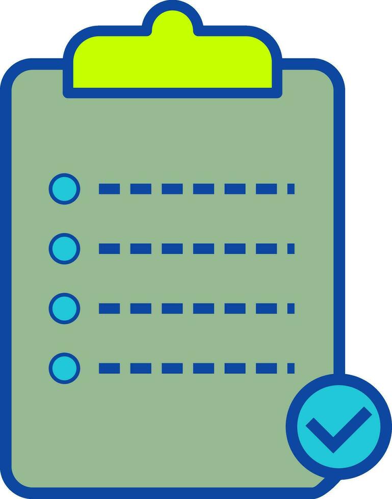 Unique Checklist Vector Icon