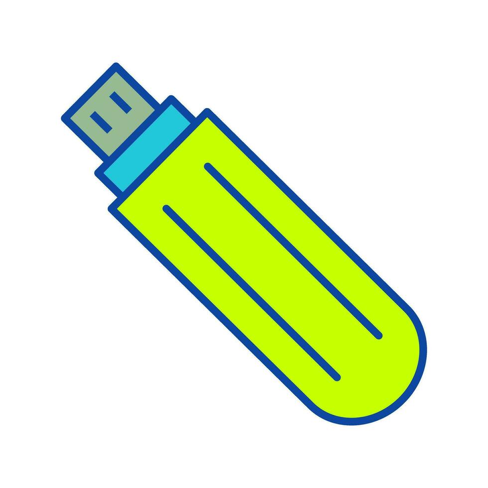 Unique USB Drive Vector Icon