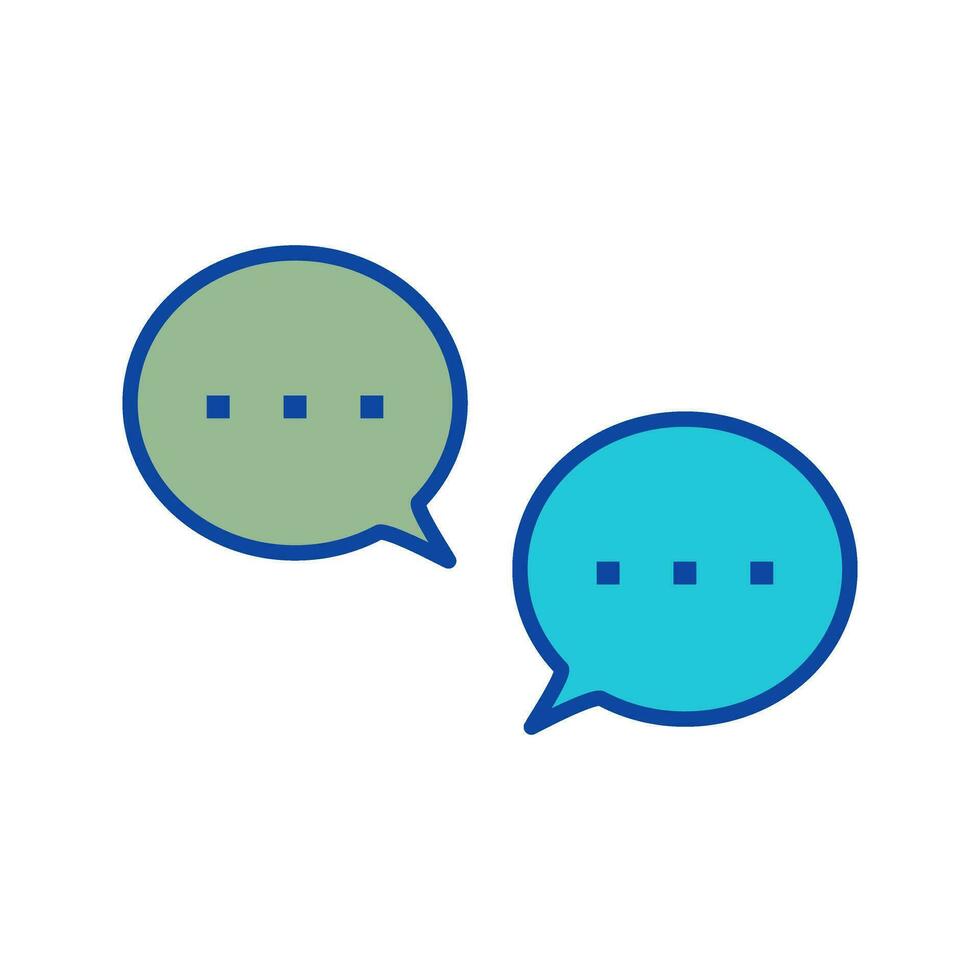 Unique Conversation Bubbles Vector Icon