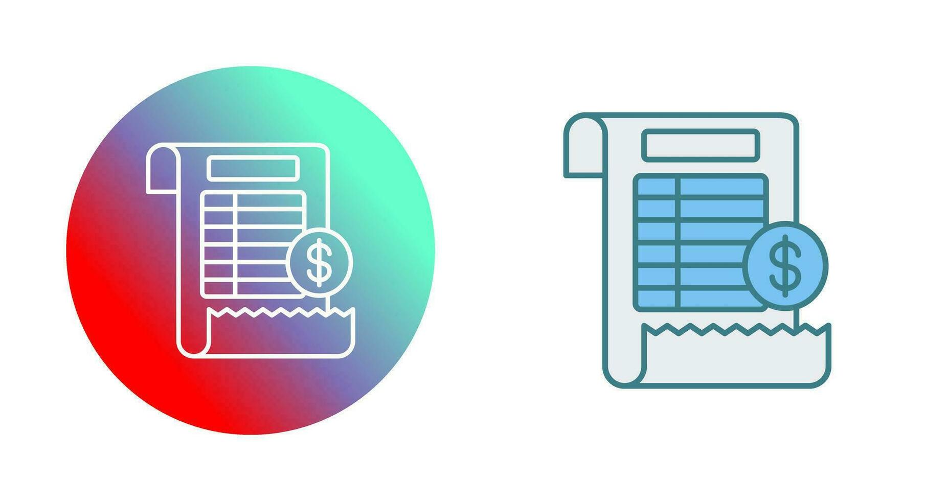 Bill Vector Icon
