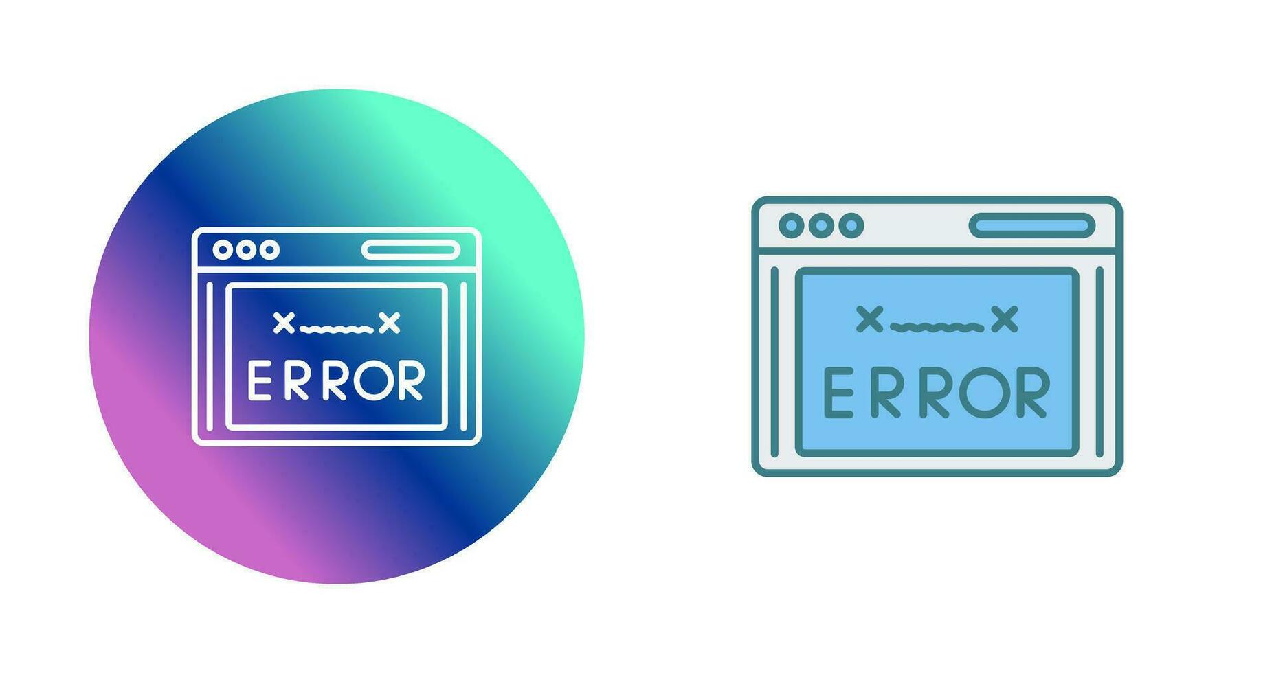 icono de vector de código de error