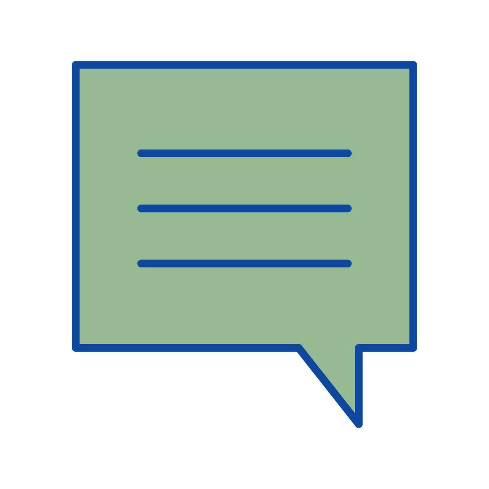 Unique Single Chat Bubble Vector Icon