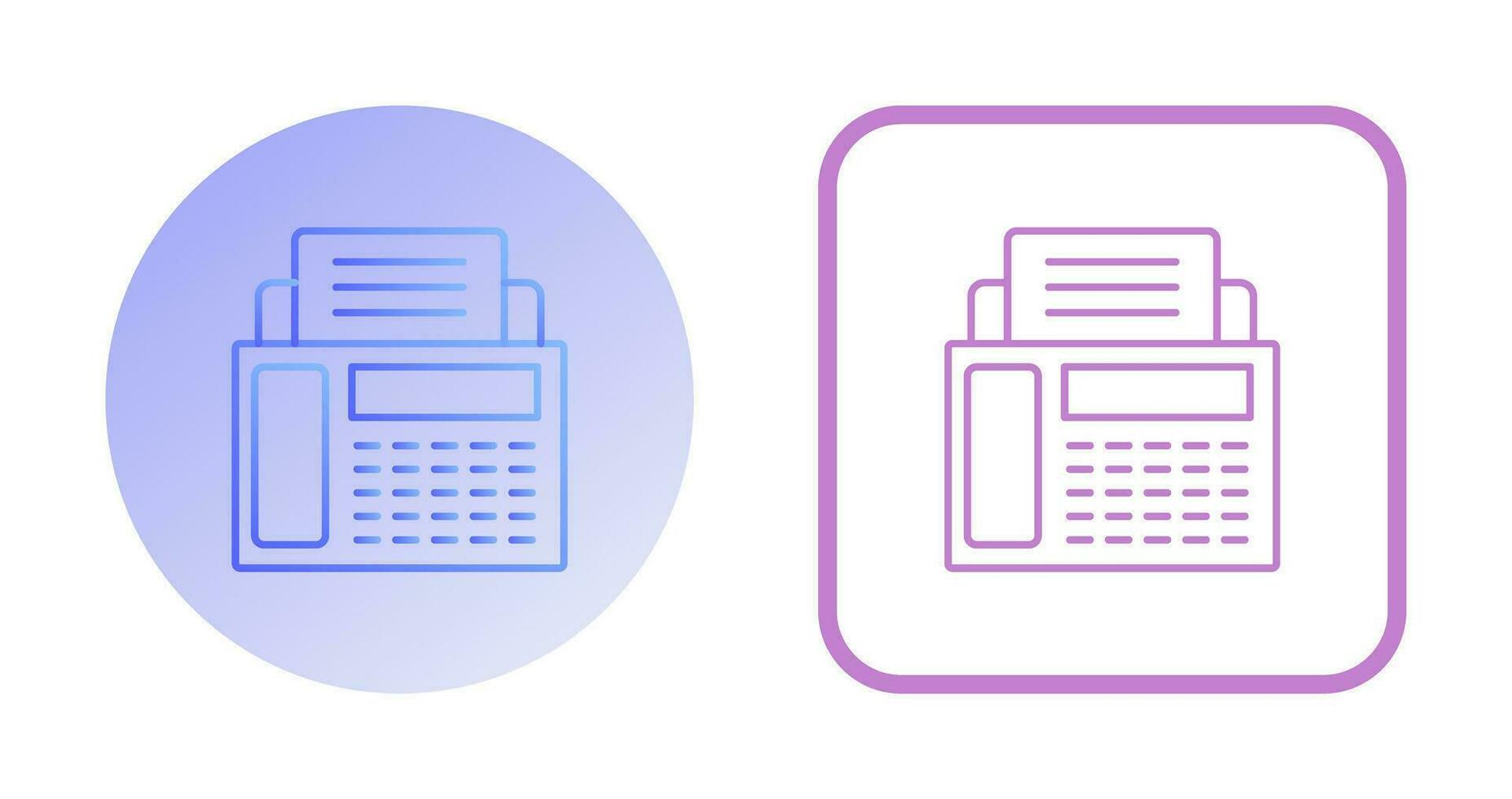 Fax Machine Vector Icon