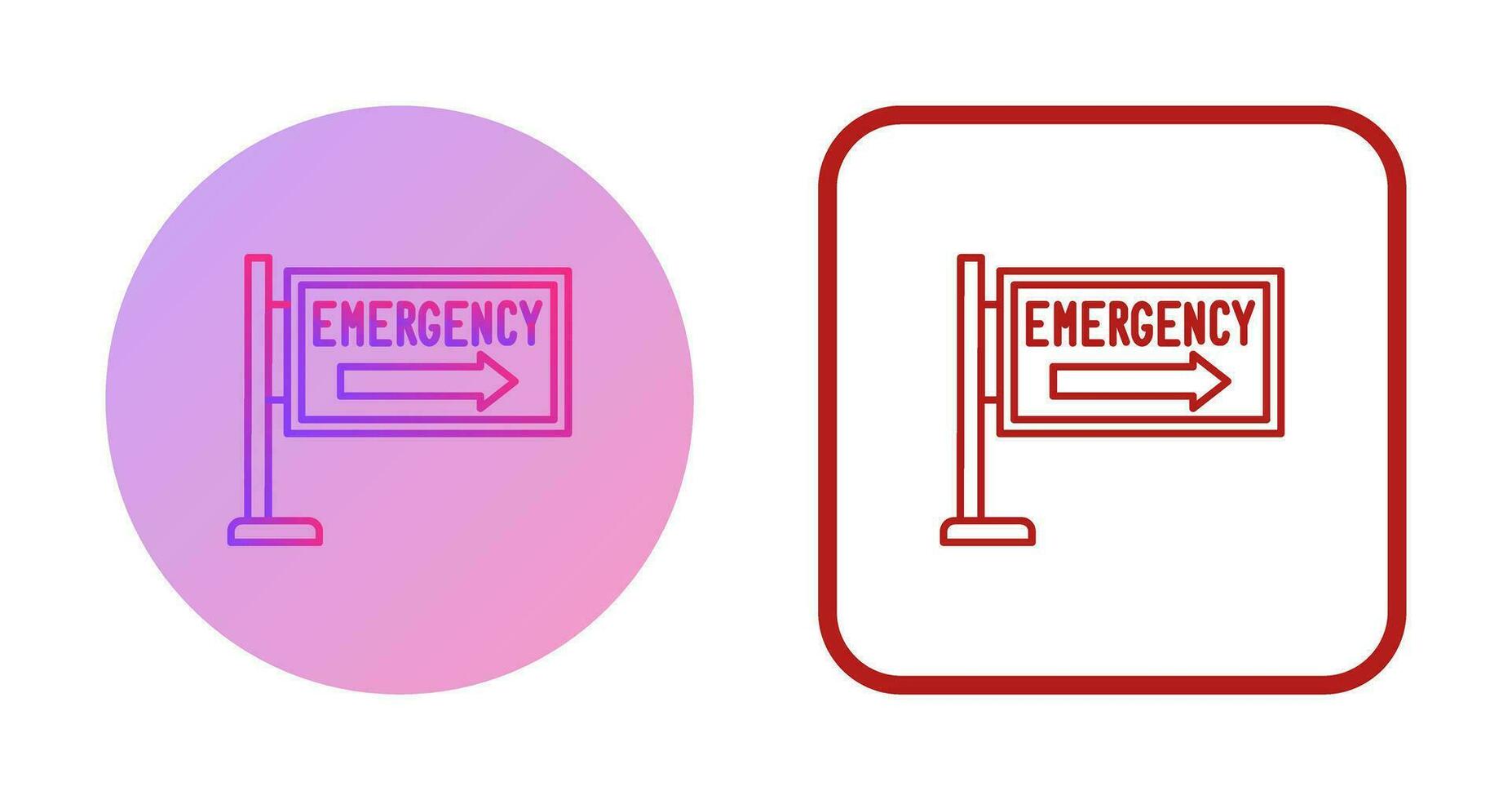 icono de vector de señal de emergencia