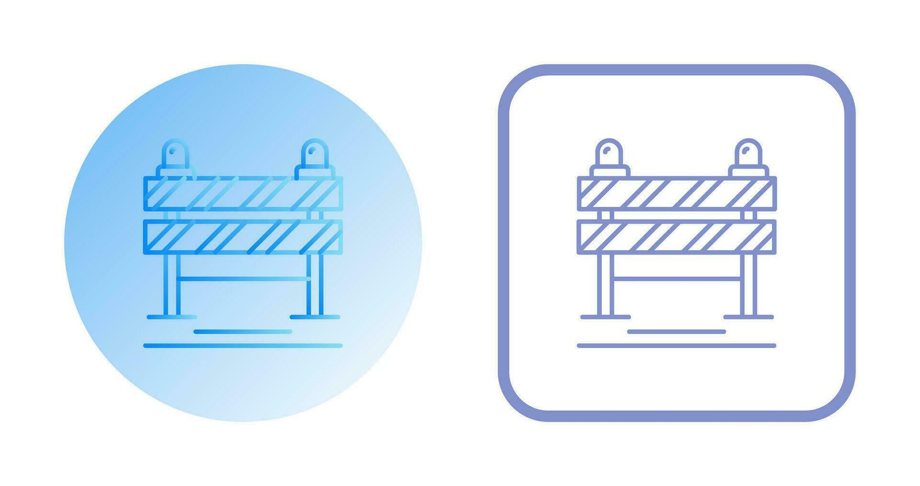Road Blockade Vector Icon