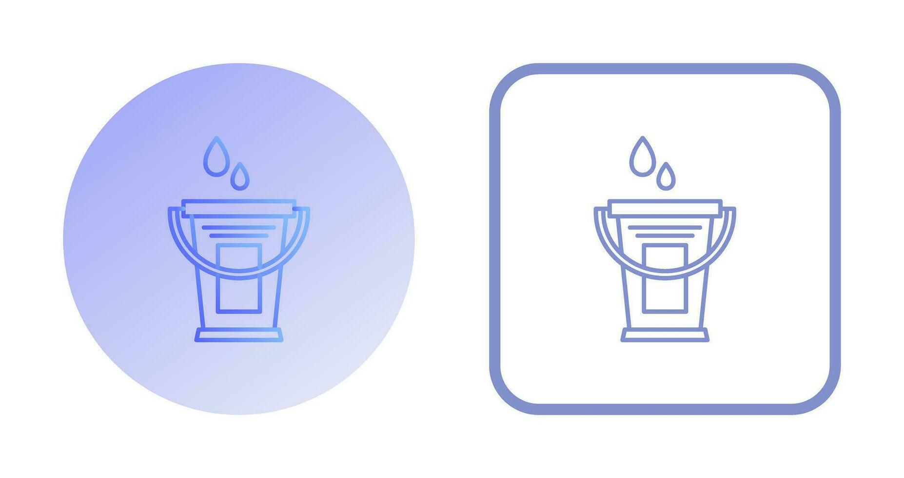 Water Bucket Vector Icon