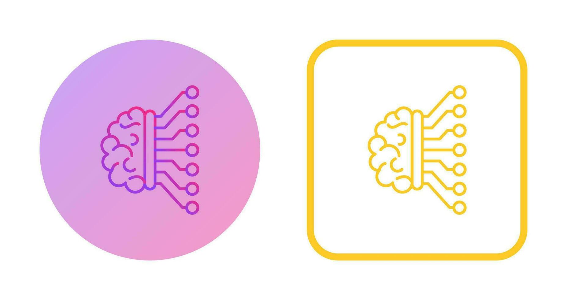 Machine Learning Vector Icon