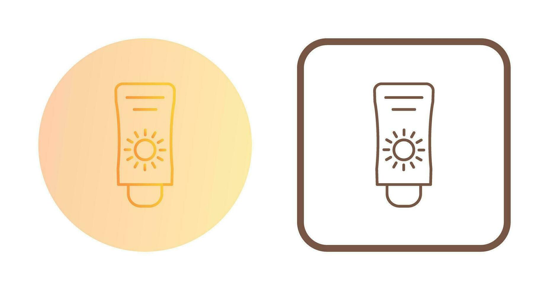 Sun Cream Vector Icon