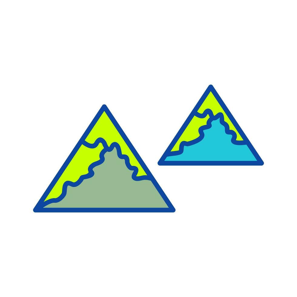 Unique Mountains Vector Icon