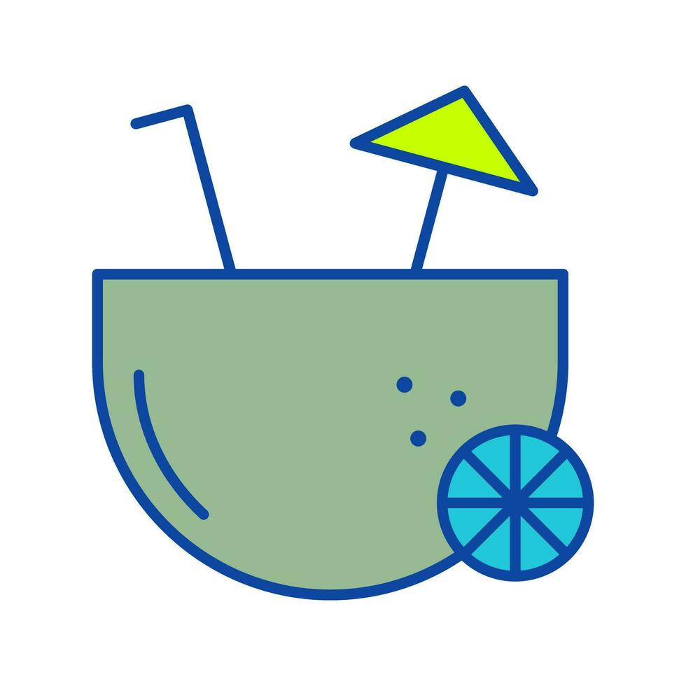 Coconut Drink Vector Icon