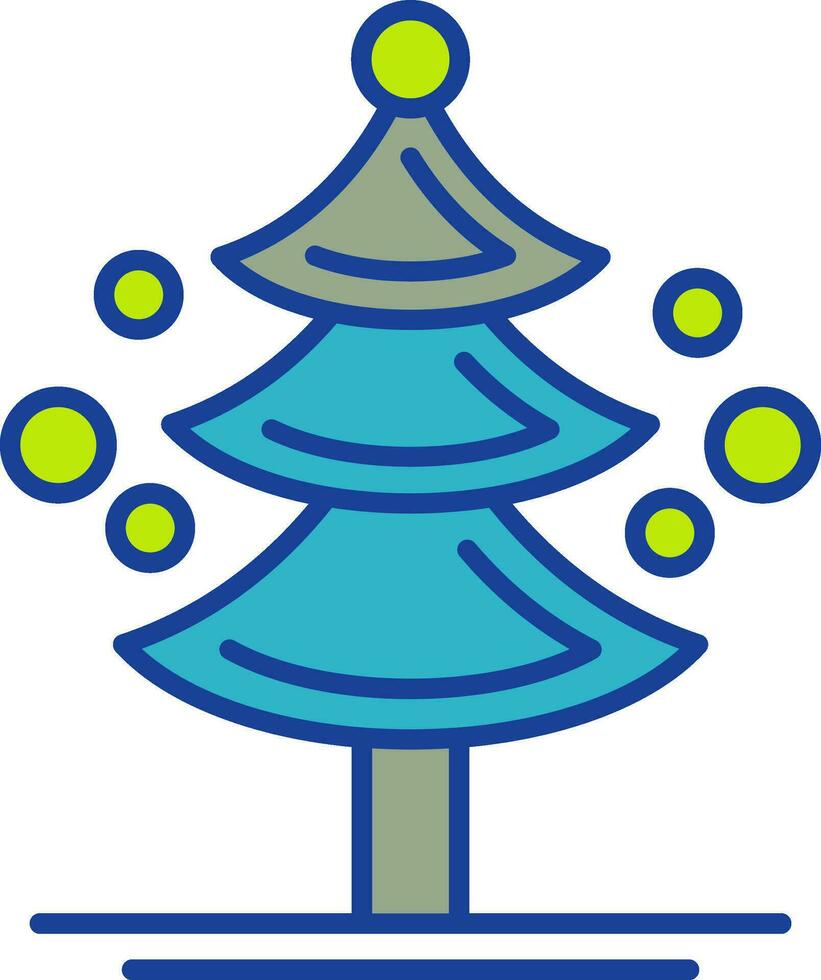 icono de vector de árbol de pino