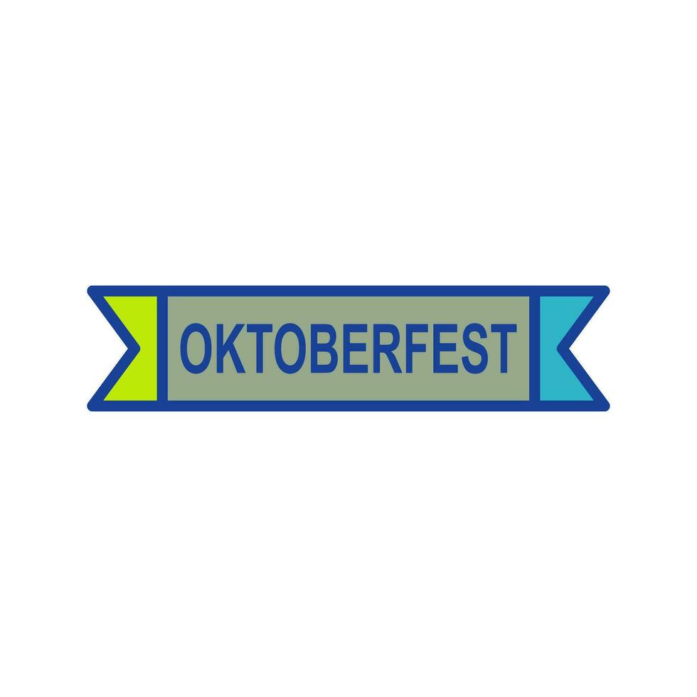 icono de vector de banner de oktoberfest