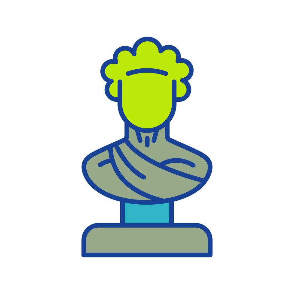 icono de vector de estatua