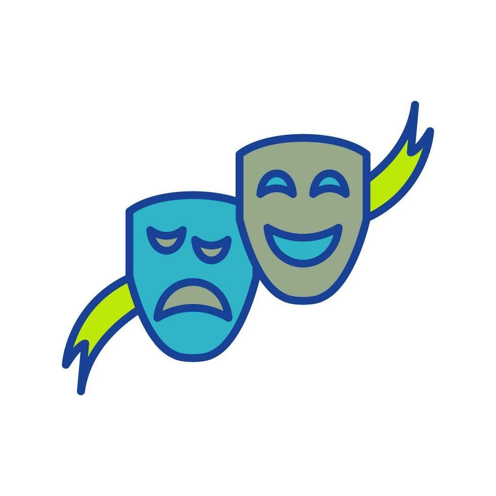 Theater Masks Vector Icon
