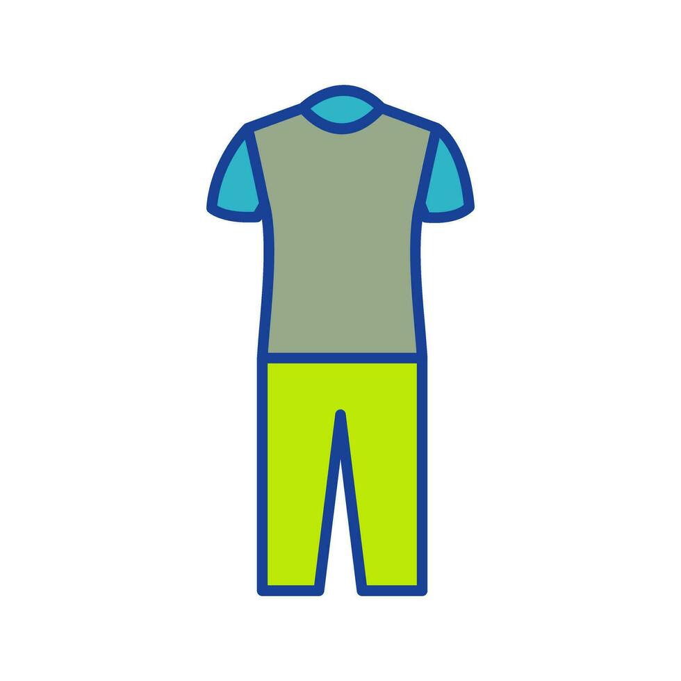 Pyjamas Suit Vector Icon
