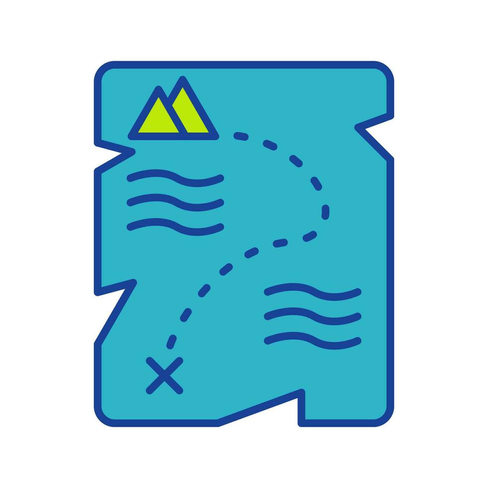 Treasure Map Vector Icon