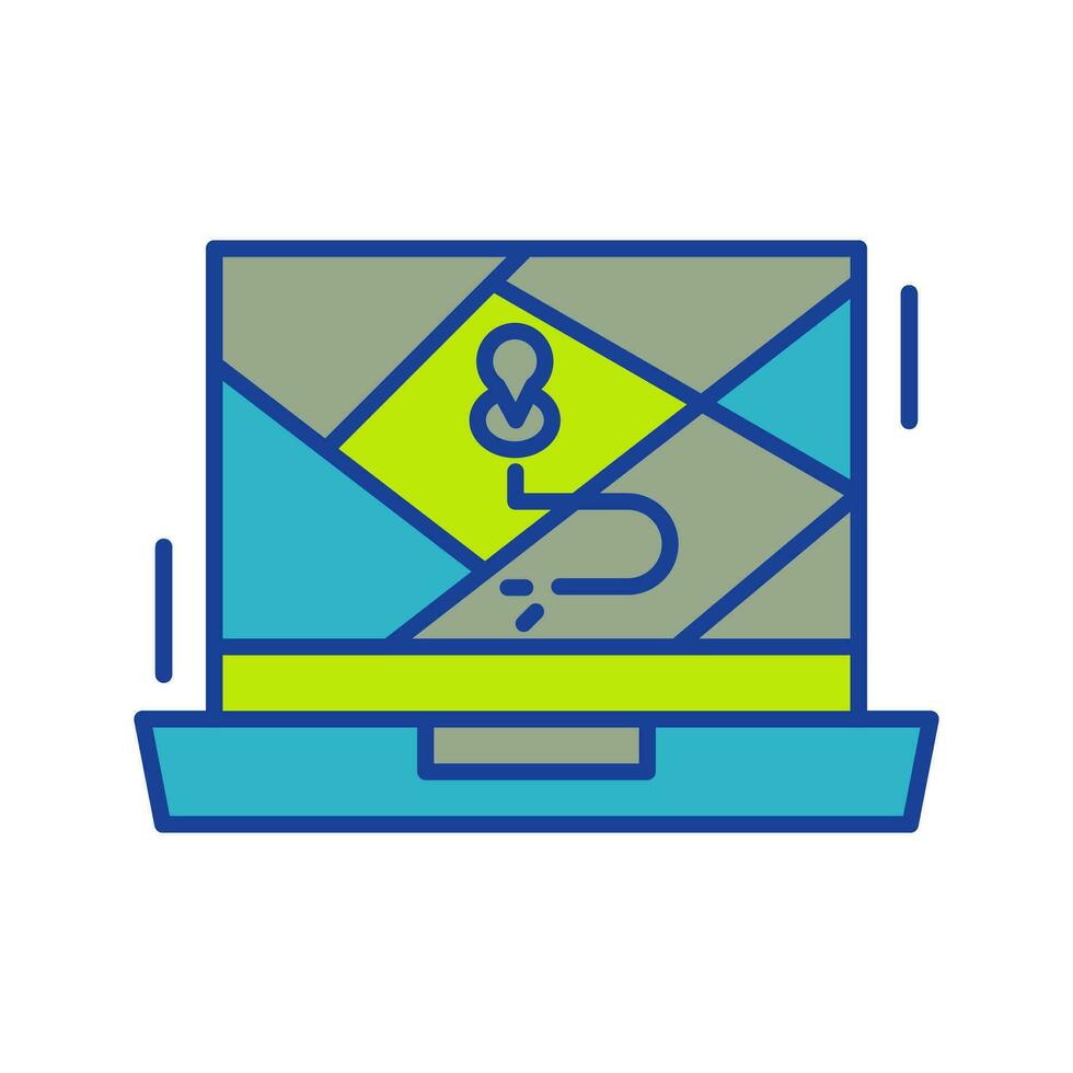 Google Map Vector Icon