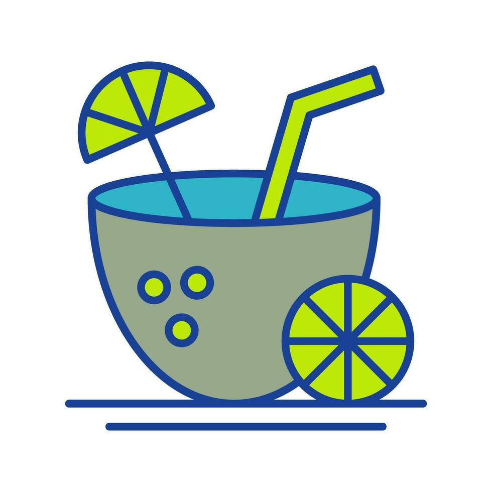 Coconut Drink Vector Icon