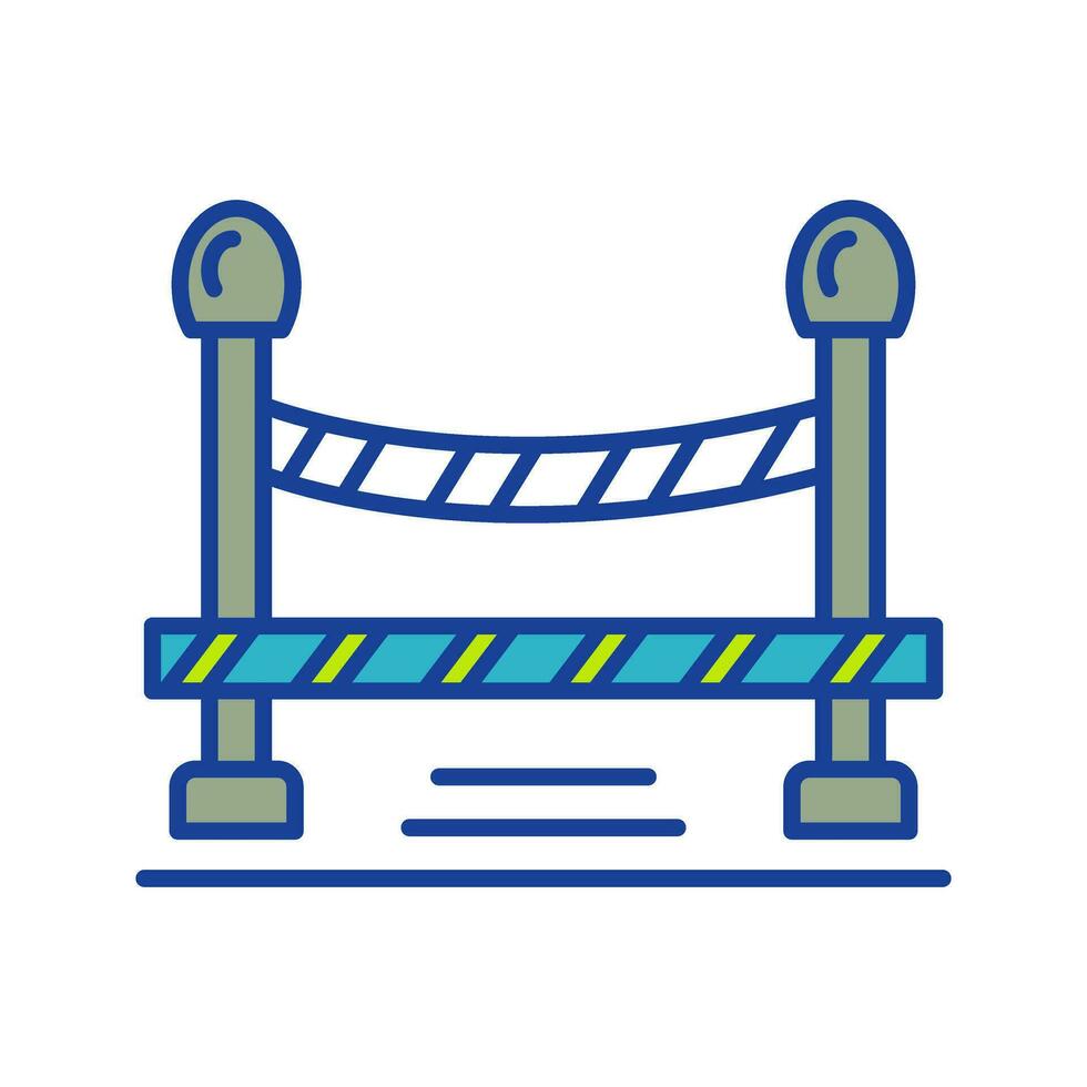 Do Not Cross Line Vector Icon