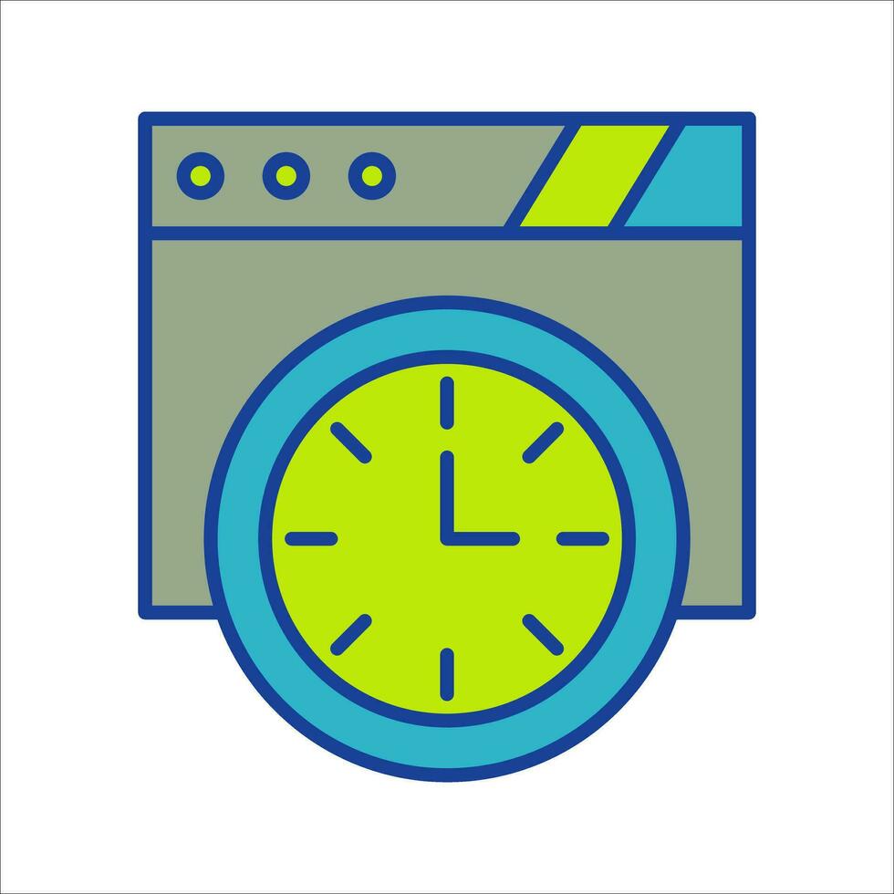 Wall Clock Vector Icon