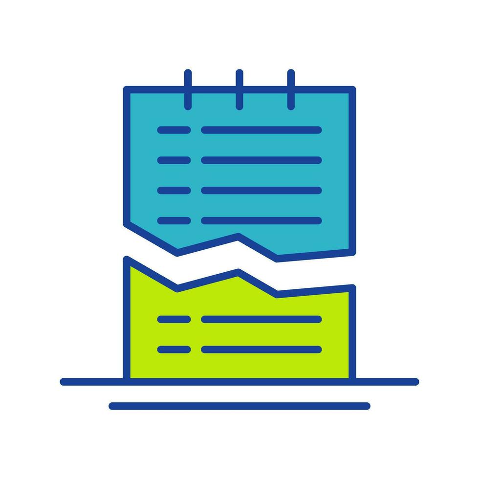 Corrupted List Vector Icon