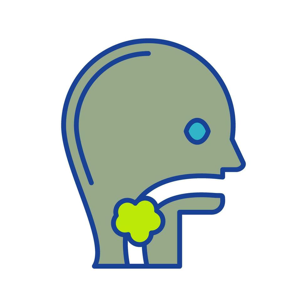 Throat Cancer Vector Icon