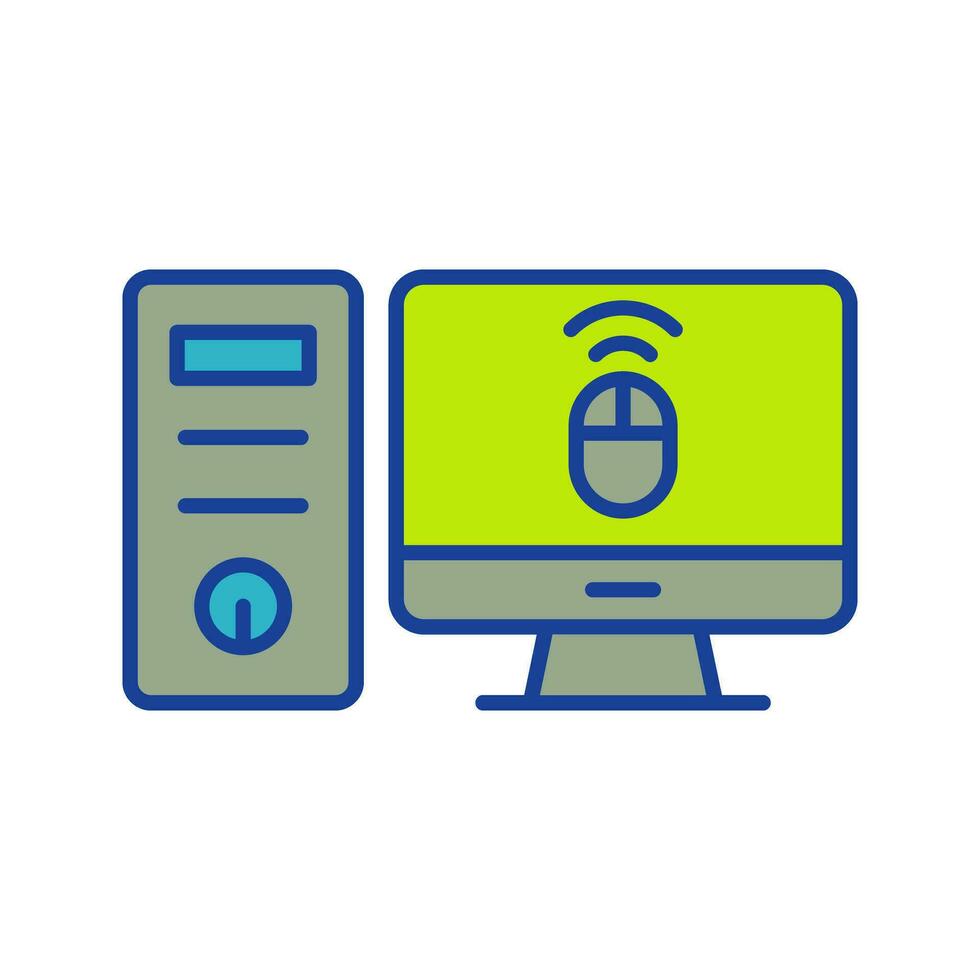 Desktop Computer Vector Icon